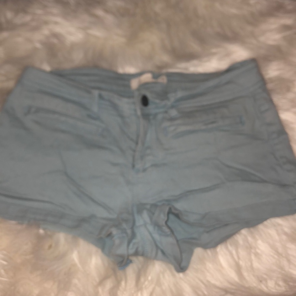 Light blue jean shorts